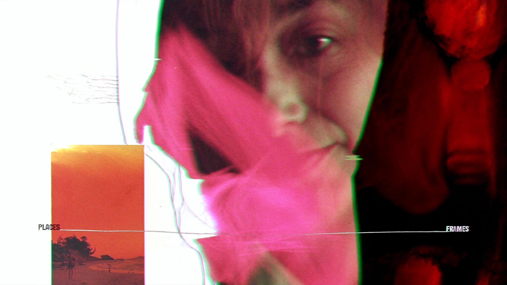 Portrait rouge : photographie, flou et composition graphique